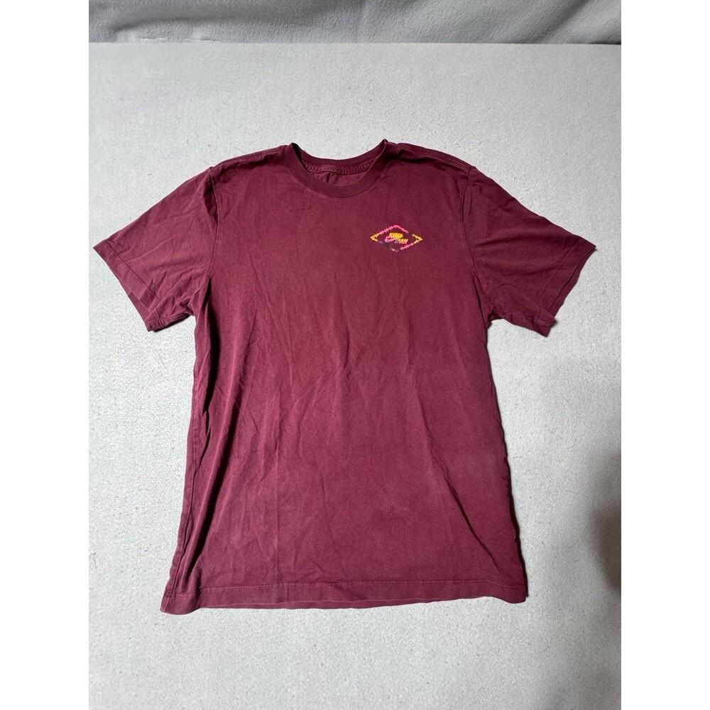 Jordan Flight MVP  Barbed Wire Graffic Tee Medium M Med Burgundy